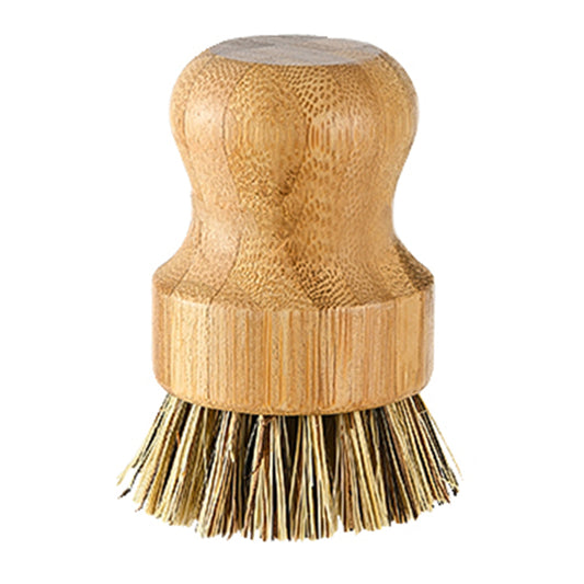 Bamboo Dish Brush — Coconut & Sisal Fiber Kitchen Scrub Brush