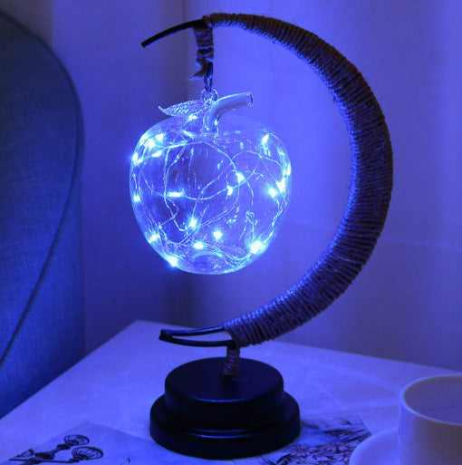 Led Star Moon Apple Christmas Decoration Lights