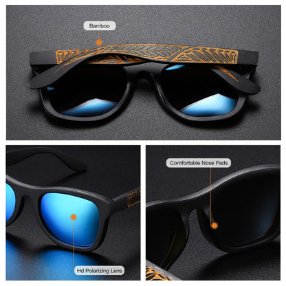 Retro Bamboo Wooden Fashion Men's Sunglasses