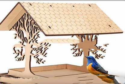 Outdoor Wooden Bird Feeder