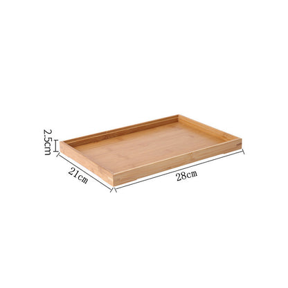 Wooden Pastry Bread Plate Breakfast Fruit Wooden Plate