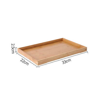 Wooden Pastry Bread Plate Breakfast Fruit Wooden Plate