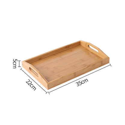 Wooden Pastry Bread Plate Breakfast Fruit Wooden Plate