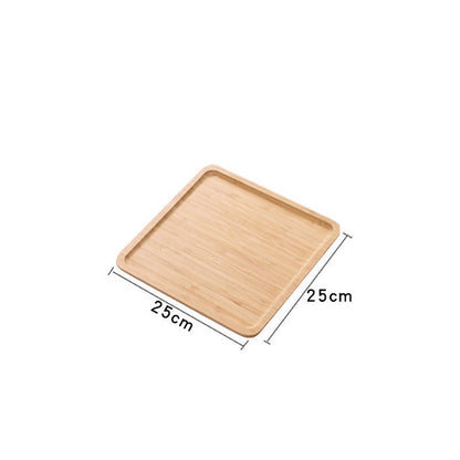 Wooden Pastry Bread Plate Breakfast Fruit Wooden Plate