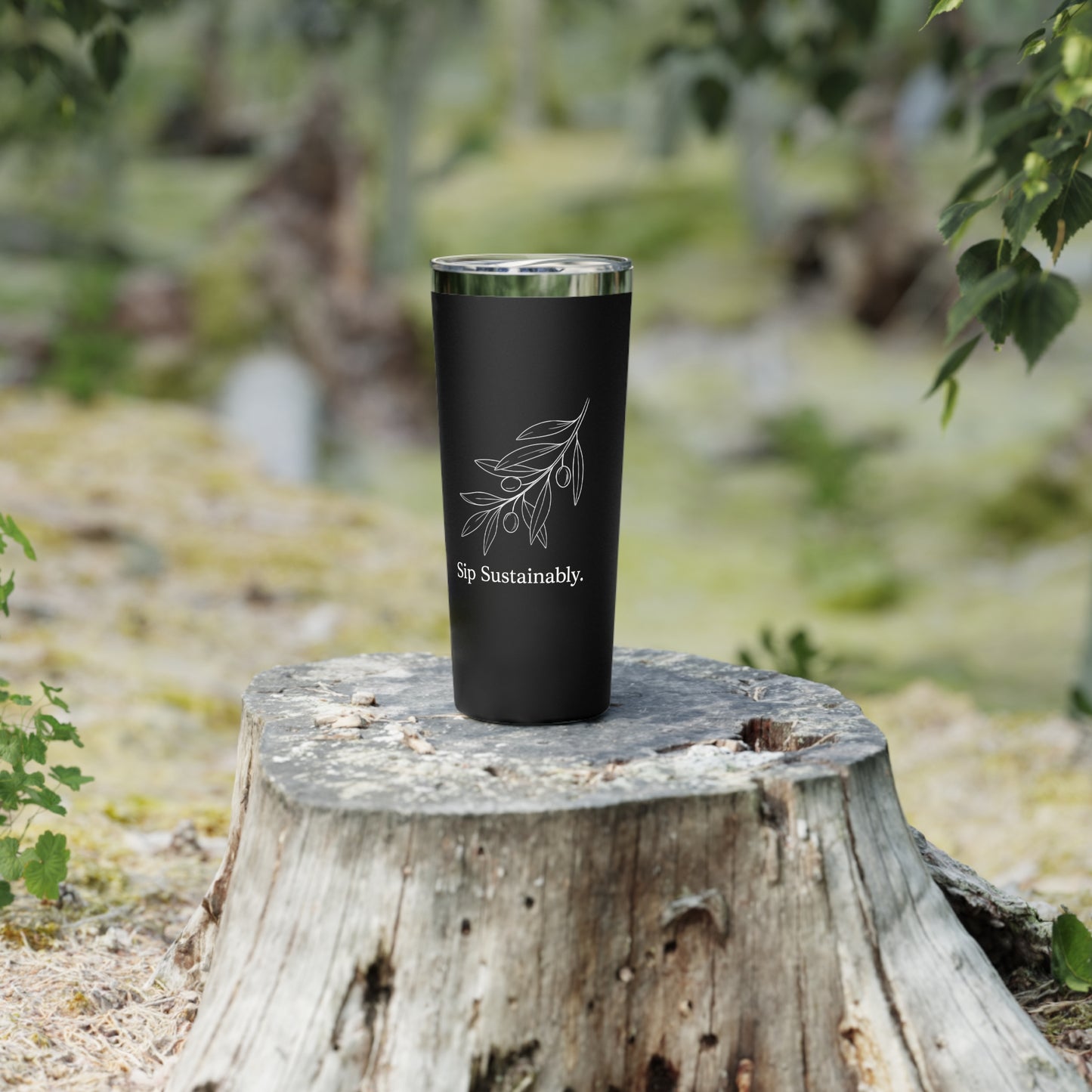 Copy of Eco Olive Branch 22oz Insulated Tumbler — "Sip Sustainably"