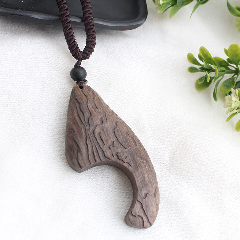 Ancient Long Sweater Wooden Chain