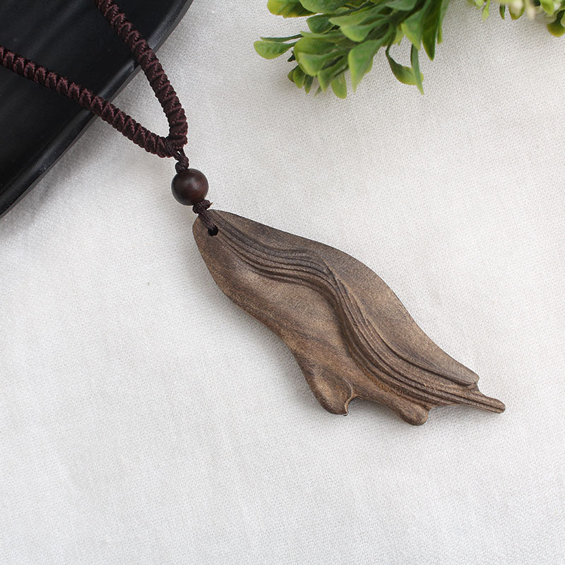 Ancient Long Sweater Wooden Chain
