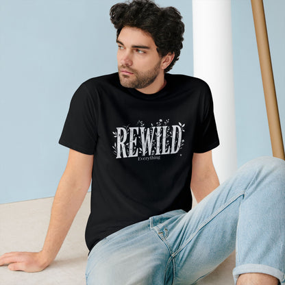 Rewild Everything T-Shirt — Botanical Nature Conservation Tee