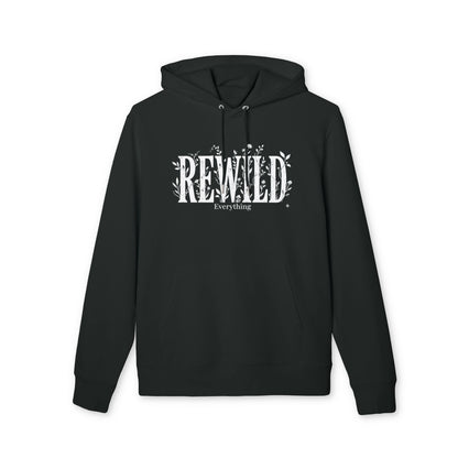 Rewild Hoodie — Botanical 'Rewild Everything' Eco Nature Sweatshirt