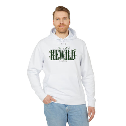 Rewild Hoodie — Botanical 'Rewild Everything' Eco Nature Sweatshirt
