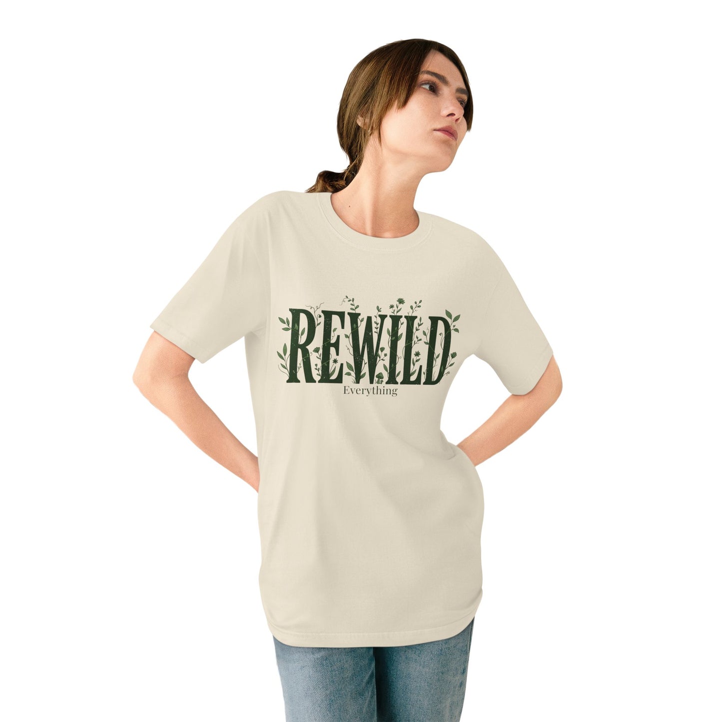 Rewild Everything T-Shirt — Botanical Nature Conservation Tee