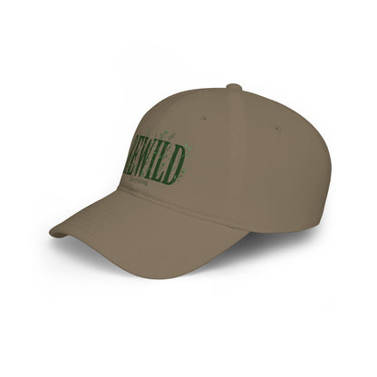 Rewild Everything Khaki Baseball Cap — Outdoor Nature, Conservation Hat