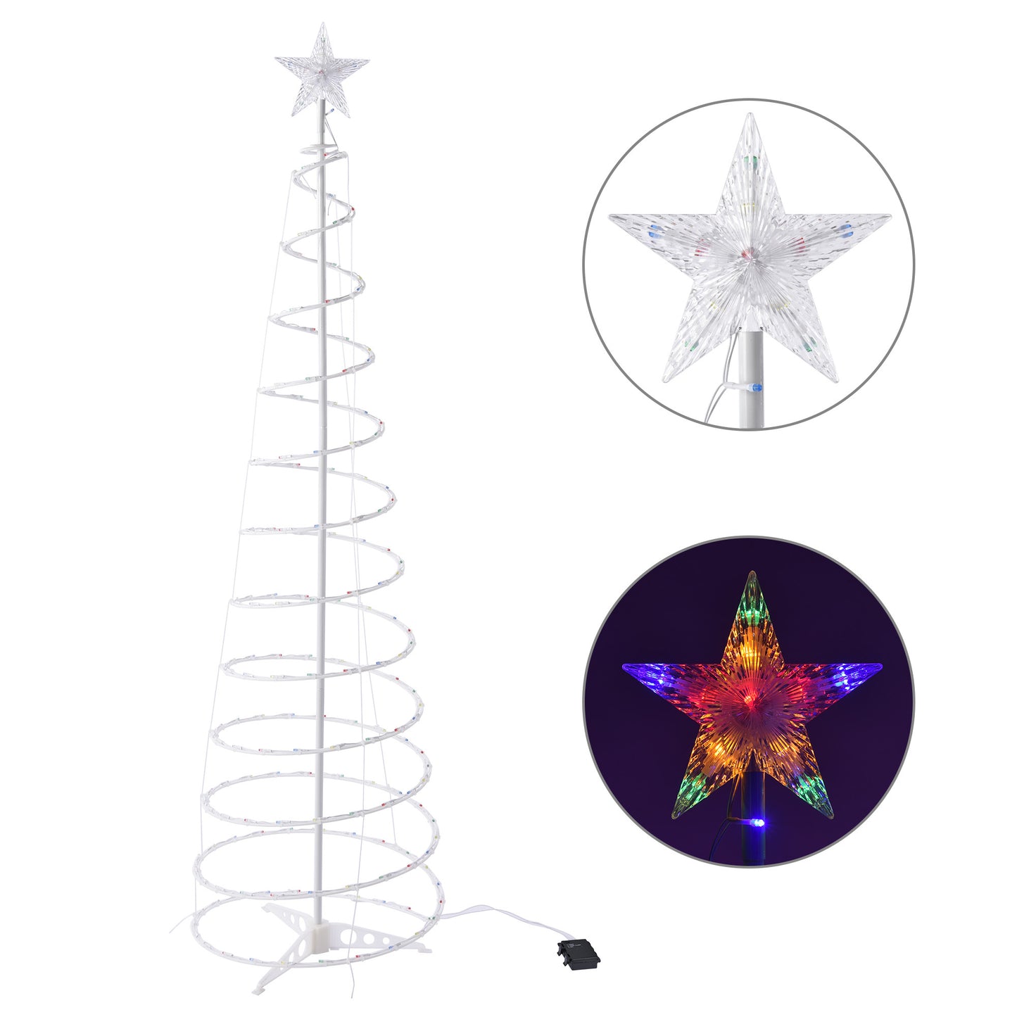 LED Spiral Indoor And Outdoor Decoration Lights Christmas Tree