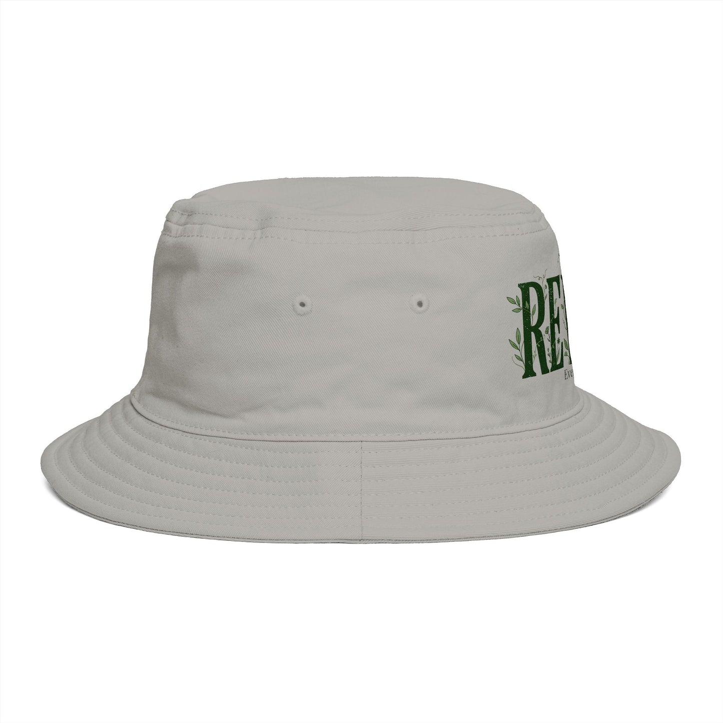 Rewild Everything Bucket Hat — Brown Outdoor Nature Hat