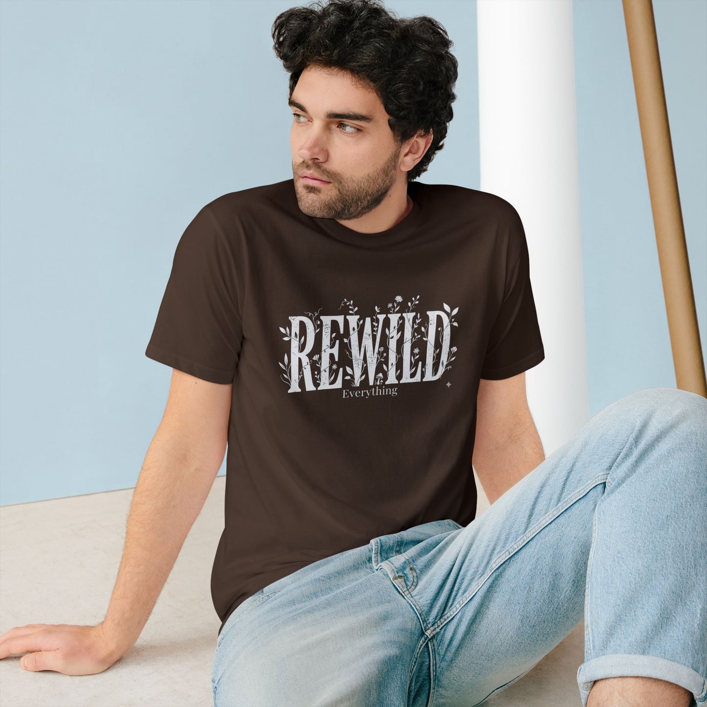 Rewild Everything T-Shirt — Botanical Nature Conservation Tee