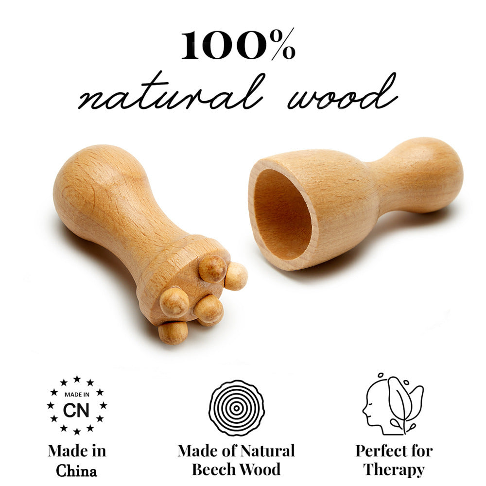 Wooden Face Massager Scraping Stick Wooden Scraping