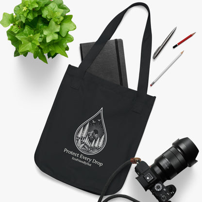 Tote Bag — "Protect Every Drop" Eco Canvas Tote for Nature Lovers