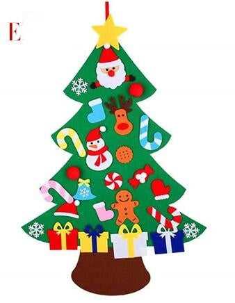 DIY Felt Christmas Tree New Year Toddler Kids Handmade Gift