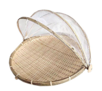 Hand-woven Food Storage Basket With Cover