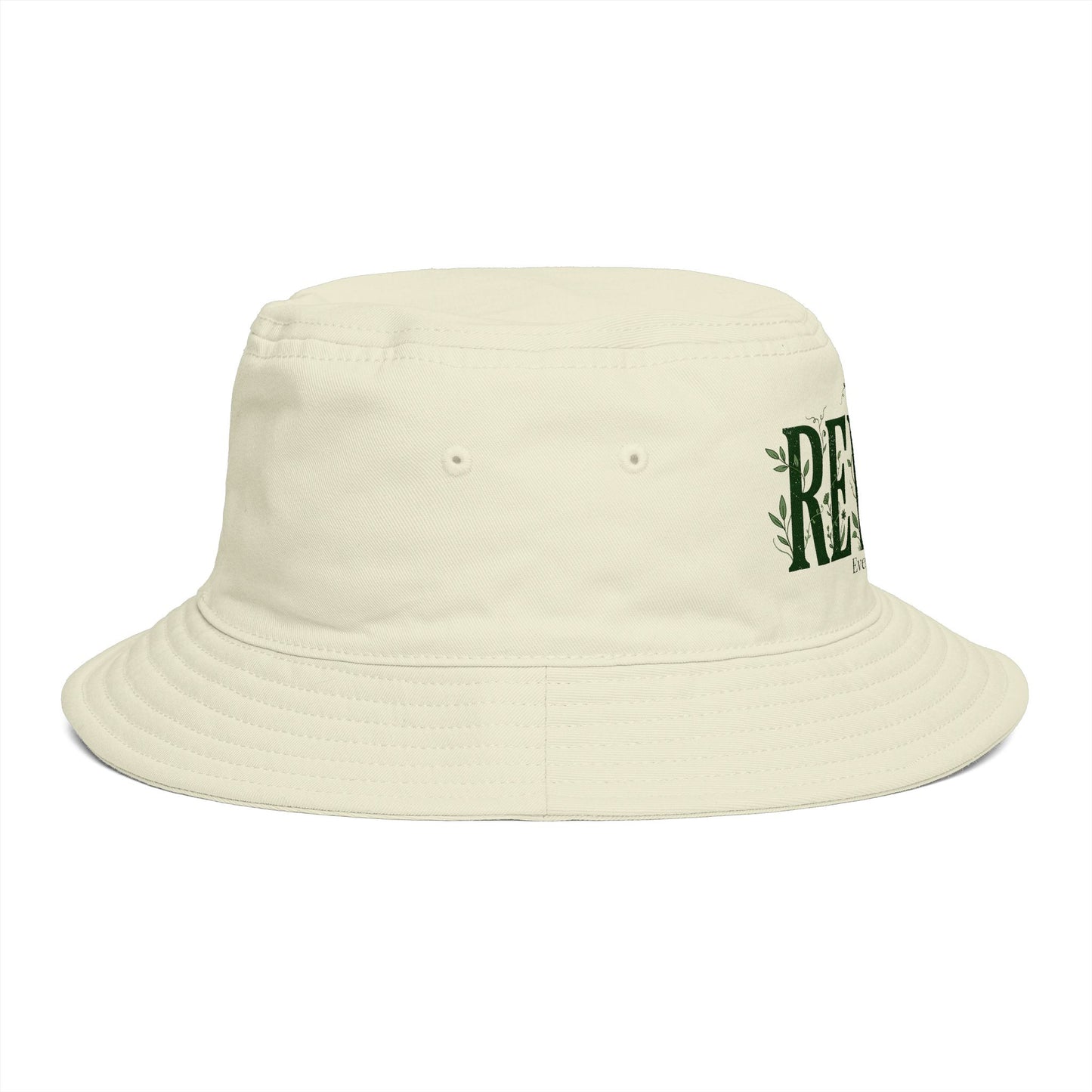 Rewild Everything Bucket Hat — Brown Outdoor Nature Hat