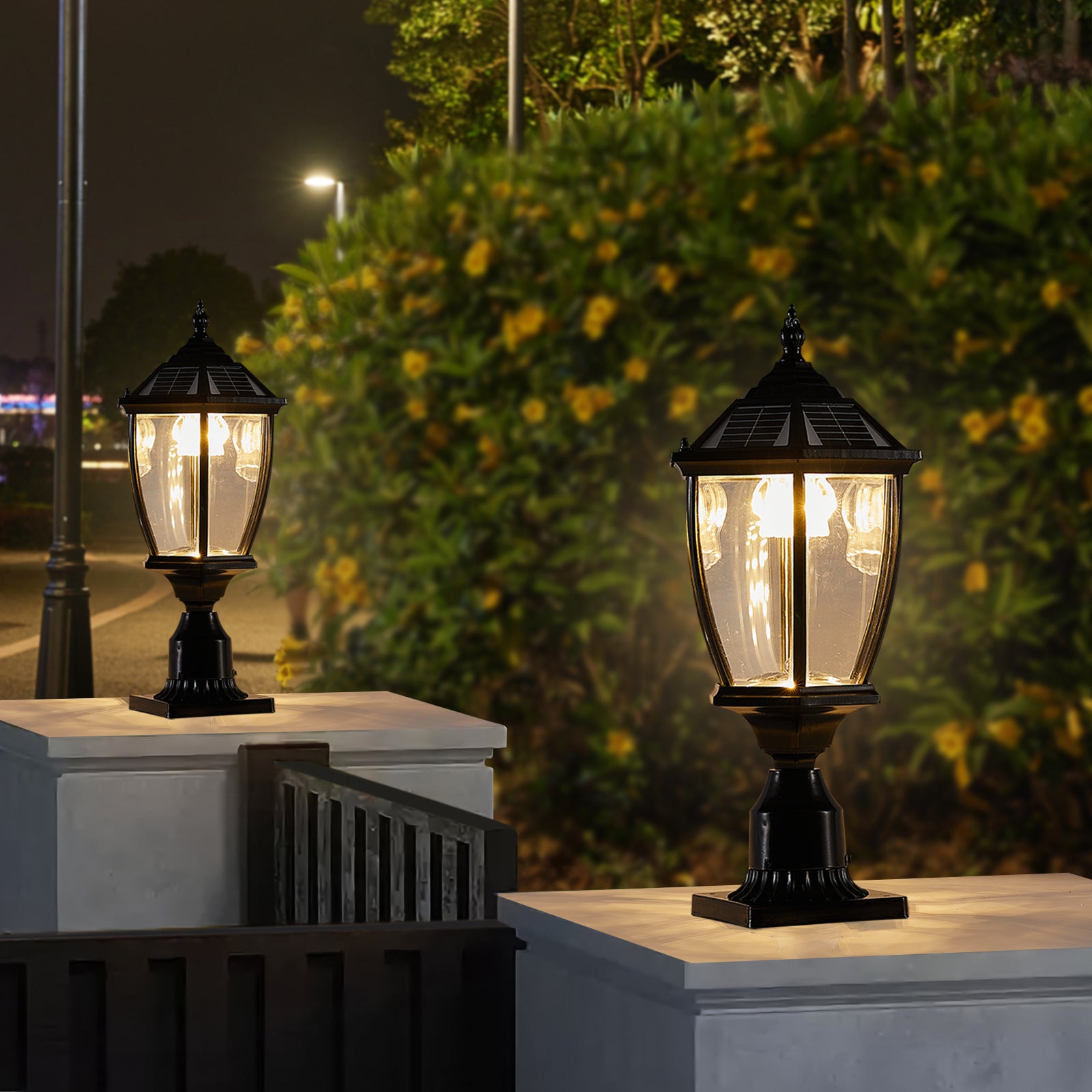 black-solar-powered-led-outdoor-lantern-vintage-garden-light