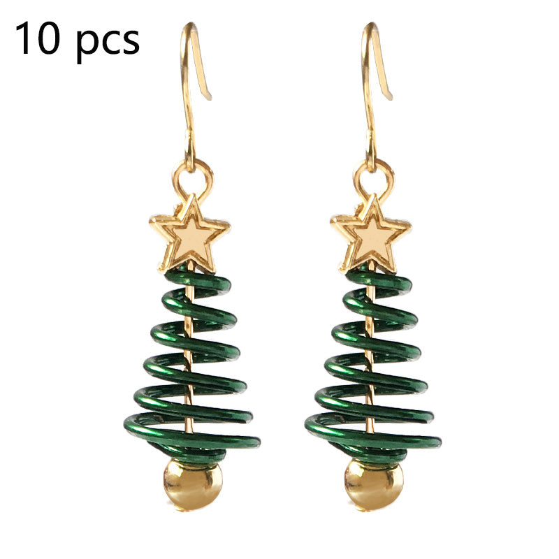 Christmas Earrings Tree Star Earrings