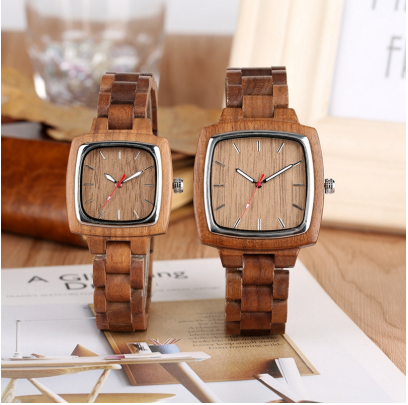 Square Bamboo Watch