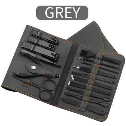 16pcs set Nail Clipper Cutter Trimmer Ear Pick Grooming Kit