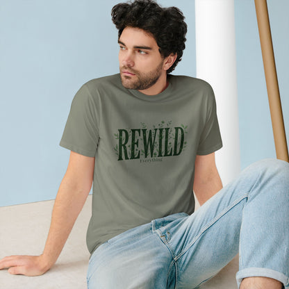 Rewild Everything T-Shirt — Botanical Nature Conservation Tee