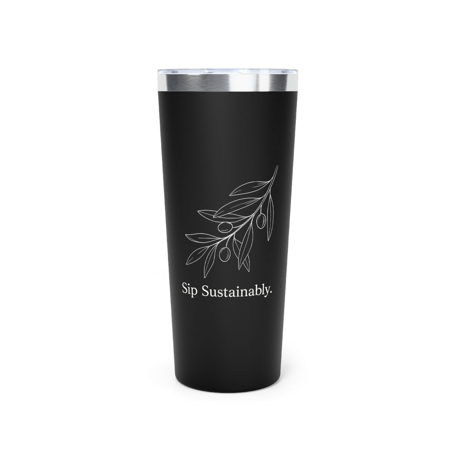 Copy of Eco Olive Branch 22oz Insulated Tumbler — "Sip Sustainably"