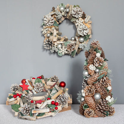 Wooden Christmas Wreath