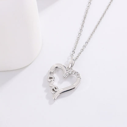 Titanium Steel LOVE Pendant Necklace