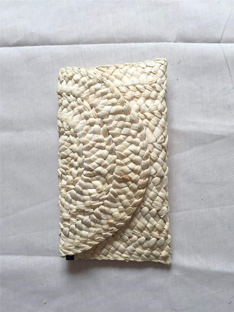 Hand-woven Corn Husk Clutch