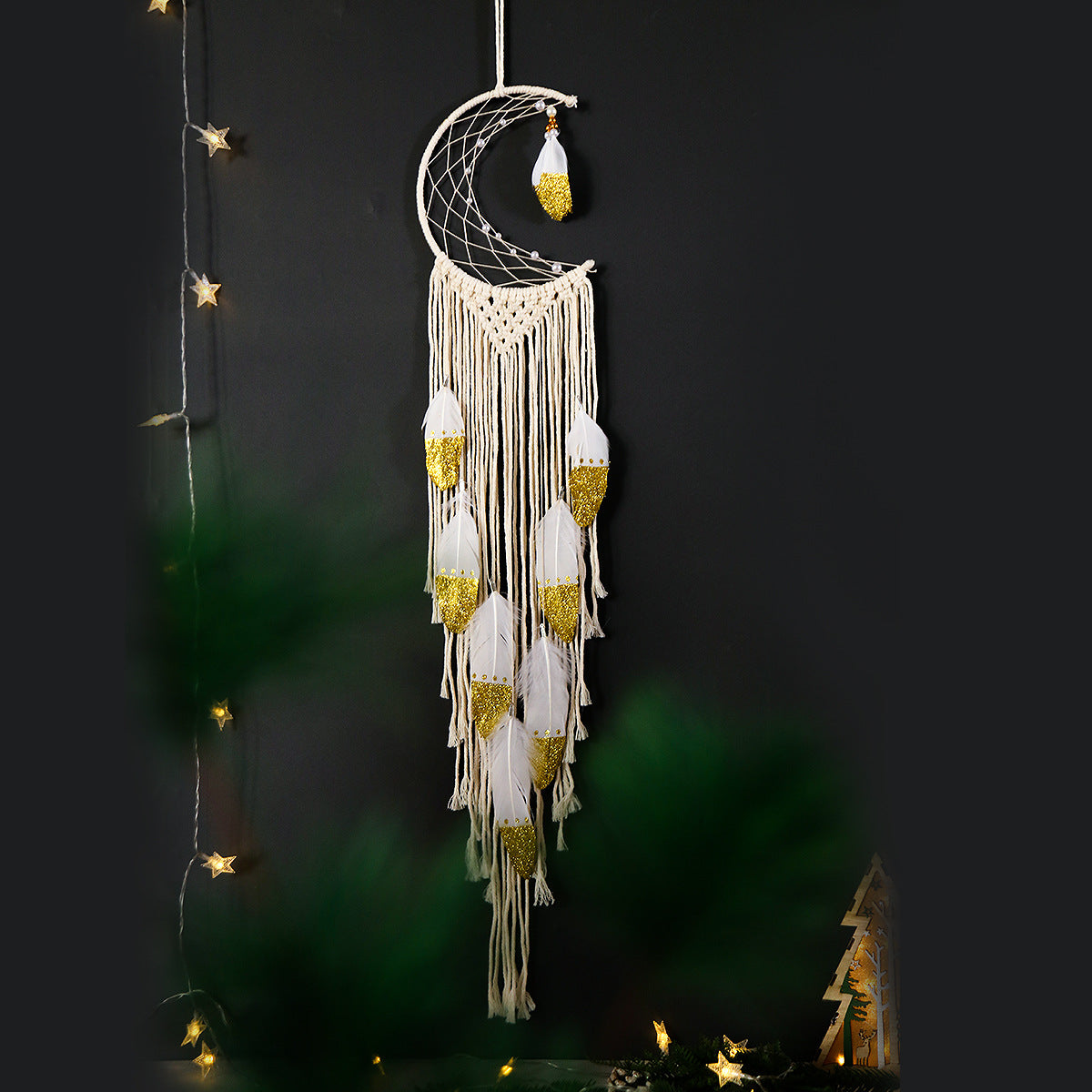 Crescent Dream Catcher Home Decor