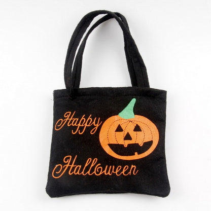 Halloween Spider Pumpkin Print Shoulder Bag