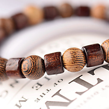 Vintage Wooden Beads Bracelet