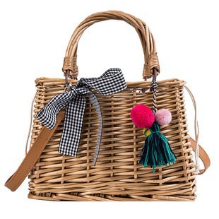 Hand-woven Bamboo Handbag