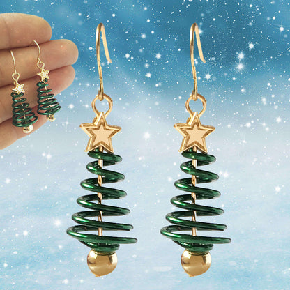 Christmas Earrings Tree Star Earrings