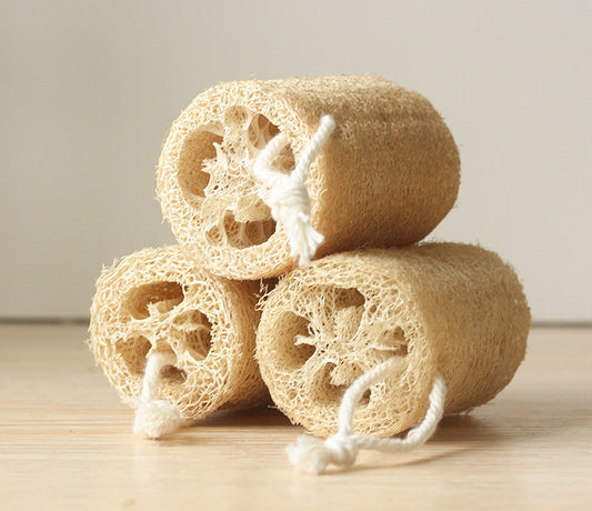 Natural Loofah Sponge, 3-Pack — Reusable Dish Scrubber
