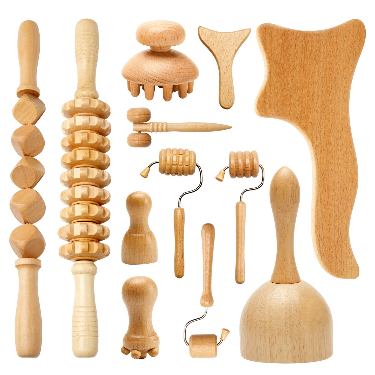 Wooden Face Massager Scraping Stick Wooden Scraping