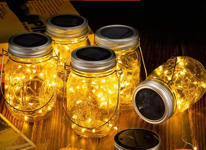 Solar Decoration Mason Jar Outdoor Hanging Light
