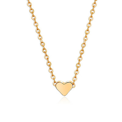 Simple Fashion Double-sided Love Pendant Necklaces