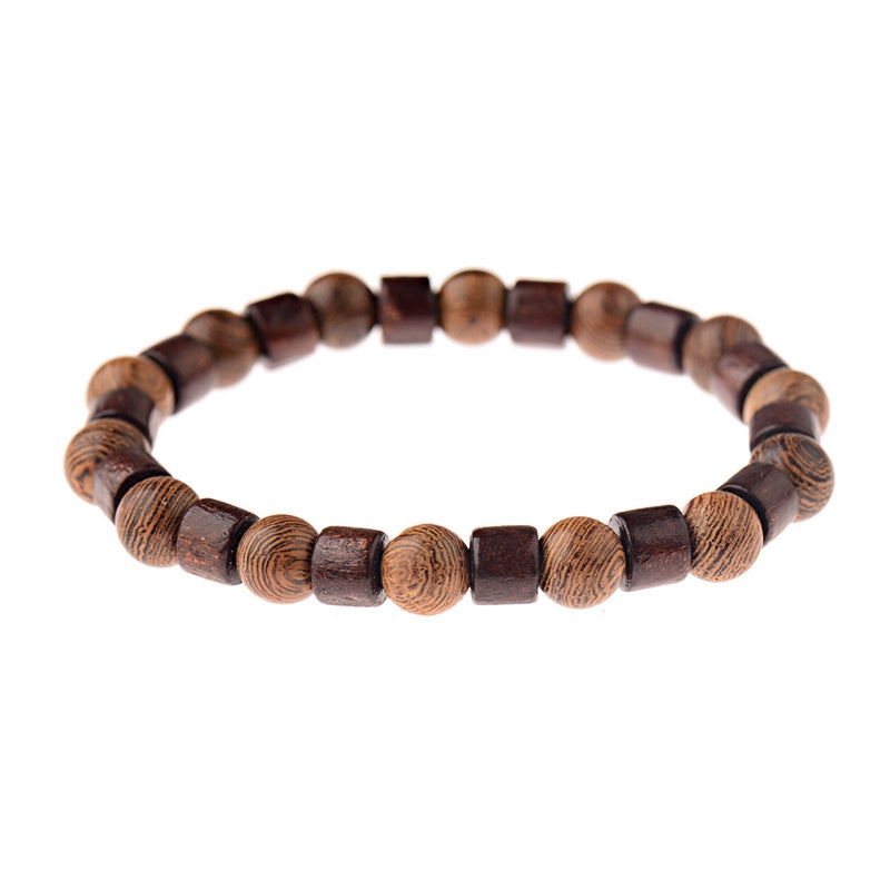 Vintage Wooden Beads Bracelet