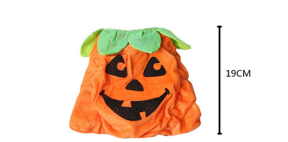 Halloween Cats Creative Pumpkin Shape Green Leaf Decoration Costume