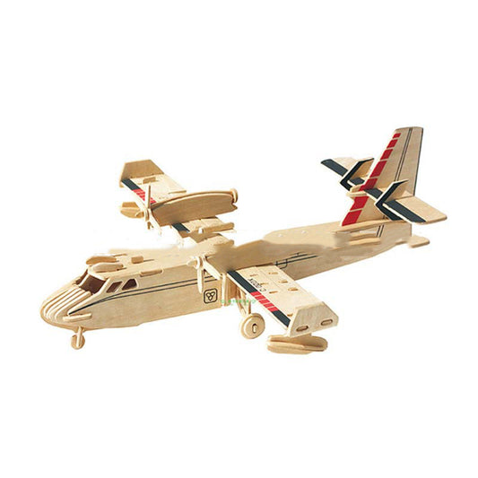 Wooden Amphibious Bomber 3D Wooden Puzzle