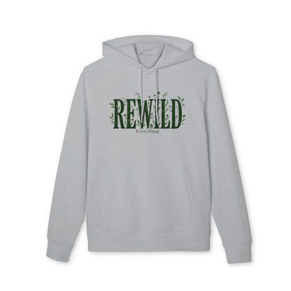 Rewild Hoodie — Botanical 'Rewild Everything' Eco Nature Sweatshirt