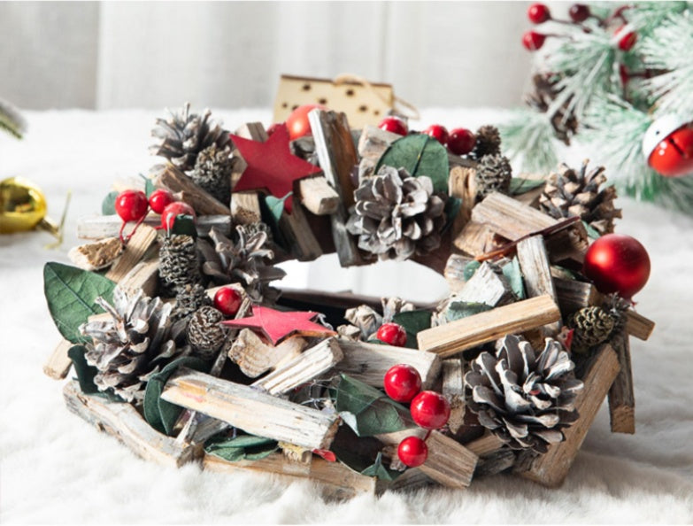 Wooden Christmas Wreath