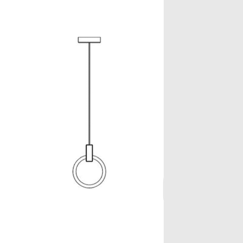 Round Ring Wooden Lamp