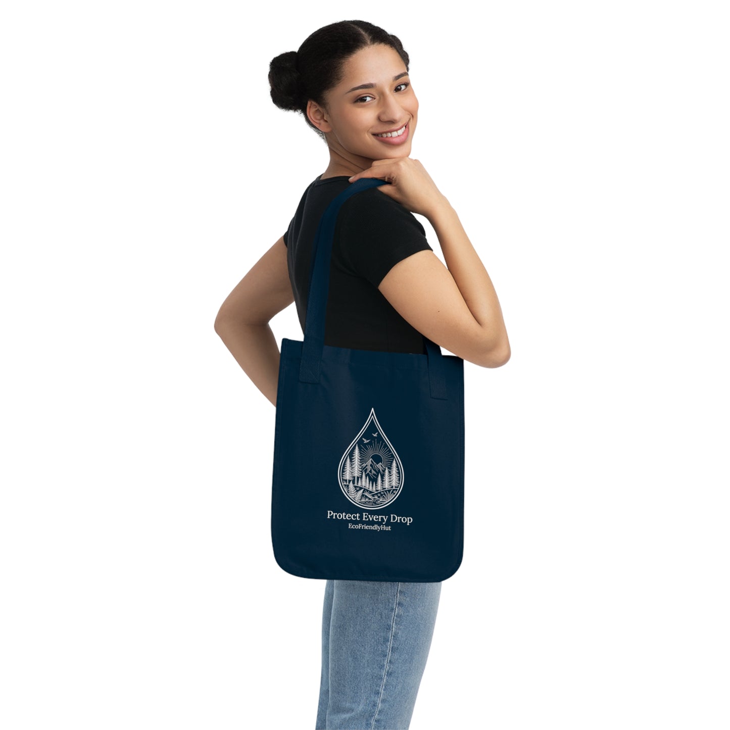 Tote Bag — "Protect Every Drop" Eco Canvas Tote for Nature Lovers