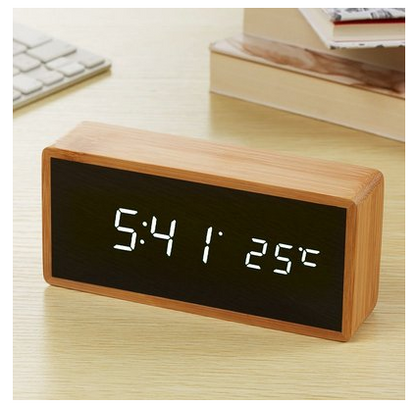 Bamboo Alarm Clock